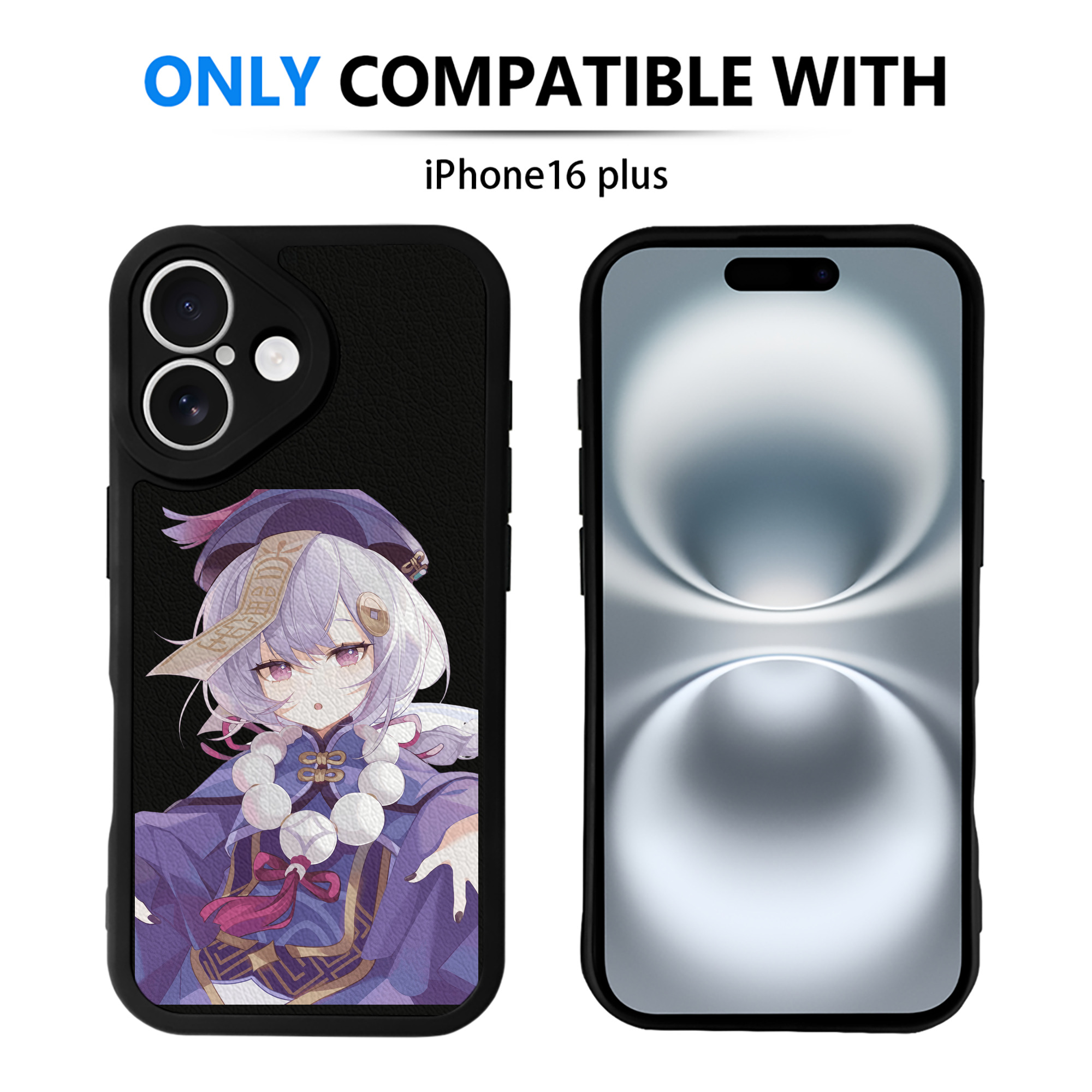 げんし神 七七 なな  genshin Nana 【iPhone 16シリーズ対応】シリコンスマホケース（レザー調） 材質：シリコン